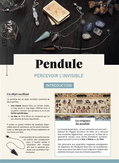 Pendule : percevoir l'invisible | 