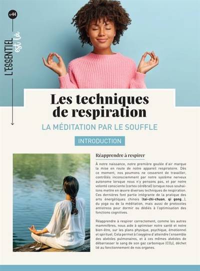 Les techniques de respiration : la méditation par le souffle | Celeste Gustin