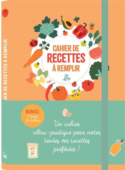 Cahier de recettes à remplir | 