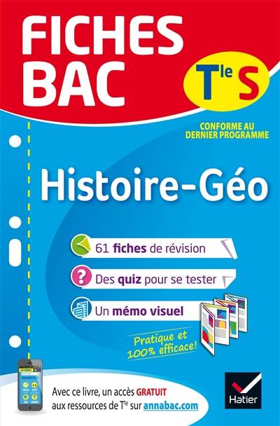 Histoire géo terminale S : conforme au dernier programme | Elisabeth Brisson, Christophe Clavel, Florence Holstein, Claire Vidallet