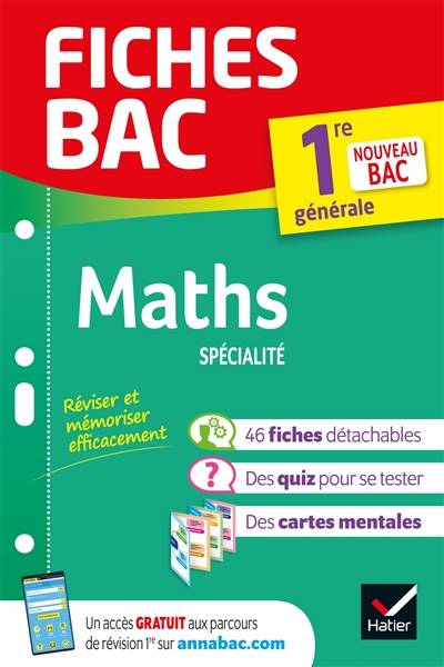 Maths spécialité, 1re générale : nouveau bac | Michel Abadie, Annick Meyer, Jean-Dominique Picchiottino, Martine Salmon