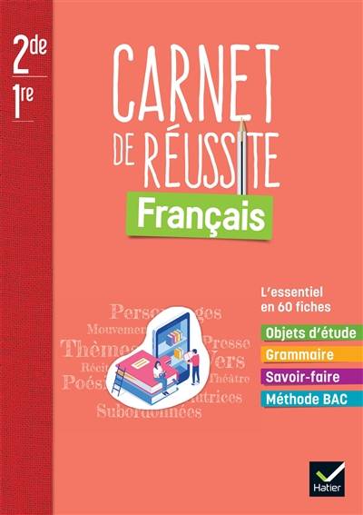 Carnet de réussite français 2de, 1re | Aurelie Buestel, Camille Gros