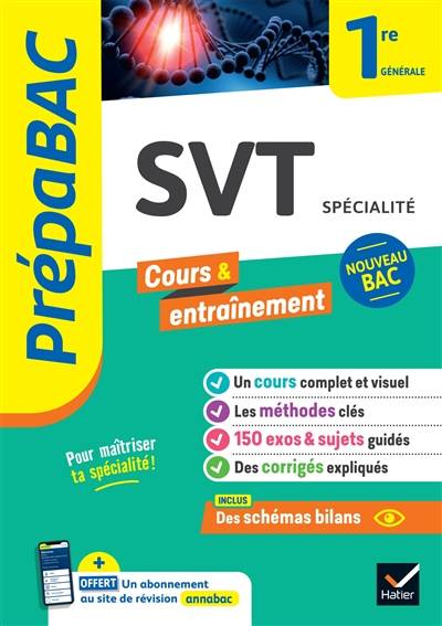 SVT spécialité 1re générale : nouveau bac | 