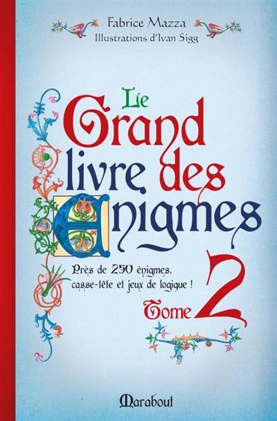 Le grand livre des énigmes : casse-tête et jeux de logique. Vol. 2 | Fabrice Mazza, Ivan Sigg