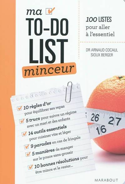 Ma to-do list minceur | Arnaud Cocaul, Sioux Berger