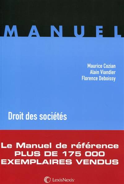 Droit des sociétés | Maurice Cozian, Florence Deboissy, Alain Viandier