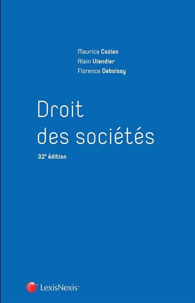 Droit des sociétés | Maurice Cozian, Florence Deboissy, Alain Viandier