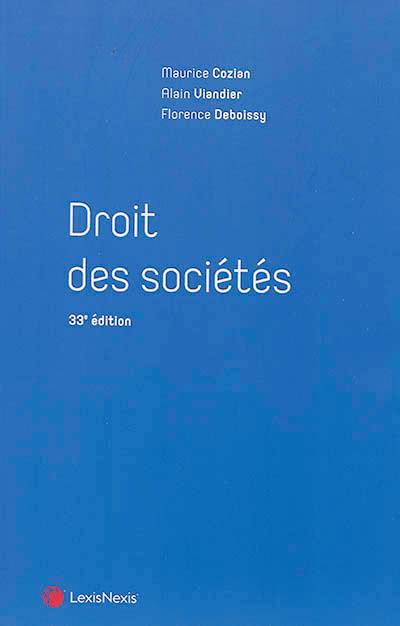 Droit des sociétés | Maurice Cozian, Florence Deboissy, Alain Viandier