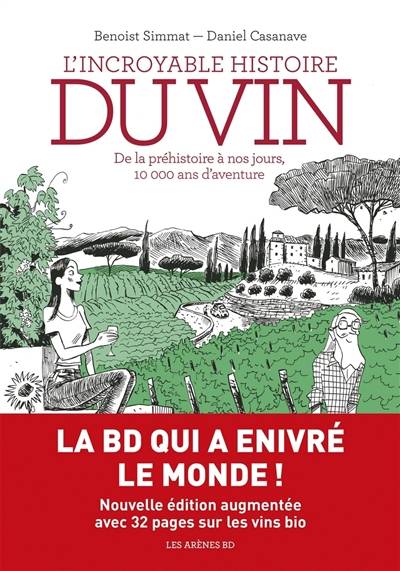 L'incroyable histoire du vin : de la préhistoire à nos jours, 10.000 ans d'aventure | Benoist Simmat, Daniel Casanave, Laurent Muller, Patrice Larcenet, Amélie Lefèvre, Robin Millet, Christian Lerolle