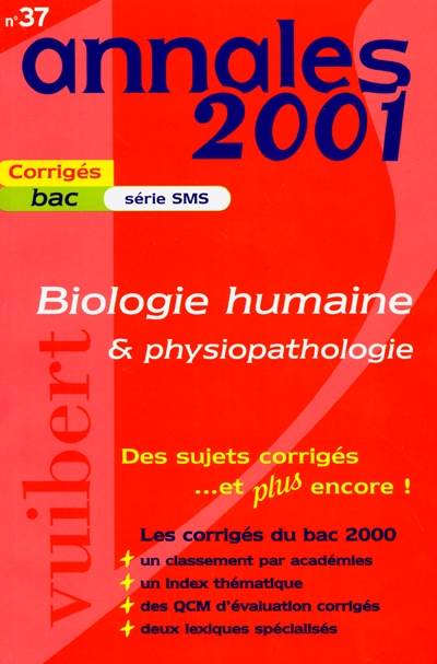 Biologie humaine et physiopathologie : série SMS | Didier Pol, Marie-Helene Prevot, Didier Pol, Marie-Helene Prevot