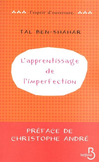 L'apprentissage de l'imperfection | Tal Ben-Shahar, Hélène Collon