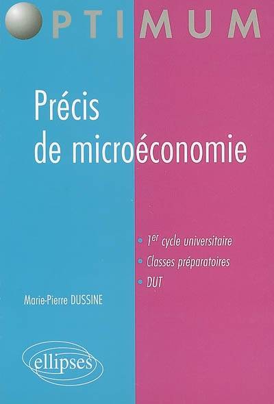 Précis de microéconomie | Marie-Pierre Dussine