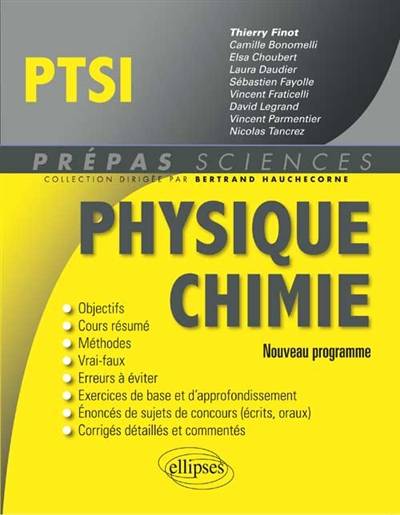 Physique chimie PTSI : nouveau programme | Thierry Finot