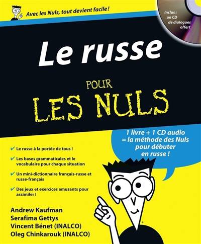 Le russe pour les nuls | Andrew Kaufman, Serafima Gettys, Vincent Bénet, Oleg Chinkarouk, Cécile Giroldi