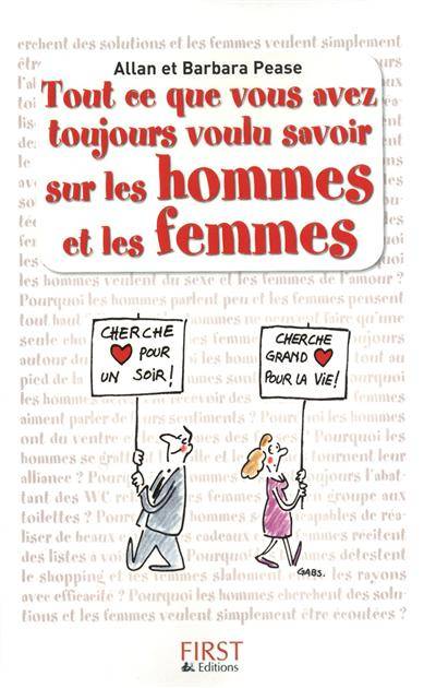 Tout ce que vous avez toujours voulu savoir sur les hommes et les femmes | Allan Pease, Barbara Pease, Gabs, Bernard Clément, Daniel Roche, Thomas Segal