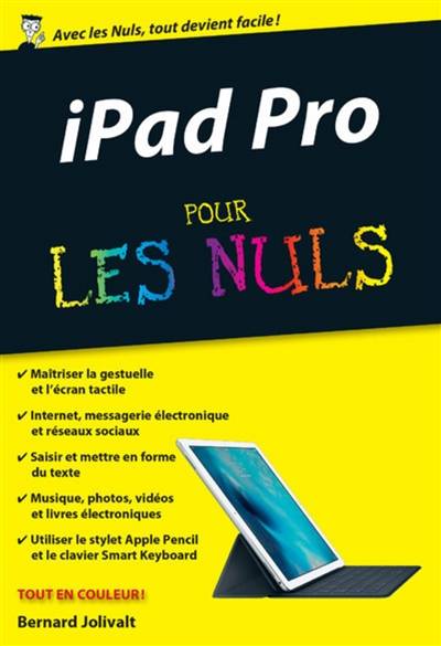 Ipad Pro pour les nuls | Bernard Jolivalt