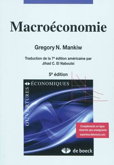 Macroéconomie | N. Gregory Mankiw, Jihad C. El Naboulsi