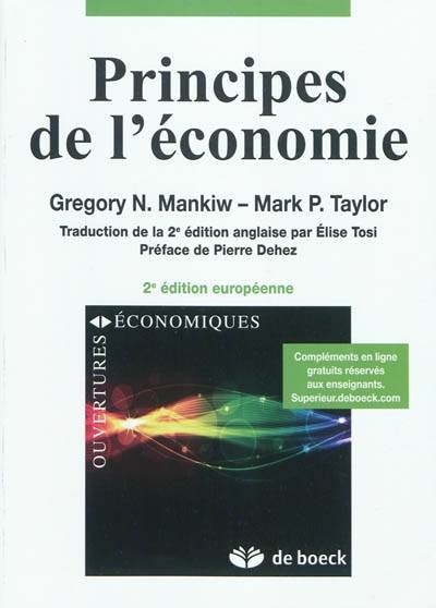 Principes de l'économie | N. Gregory Mankiw, Mark P. Taylor, Elise Tosi