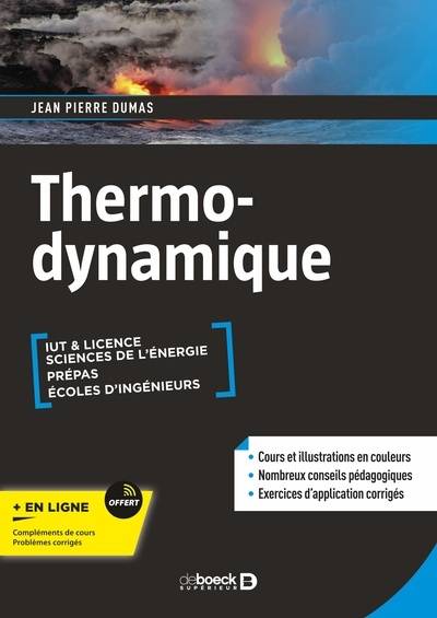 Thermo-dynamique : IUT & licence, sciences de l'énergie, prépas, écoles d'ingénieurs | Jean-Pierre Dumas