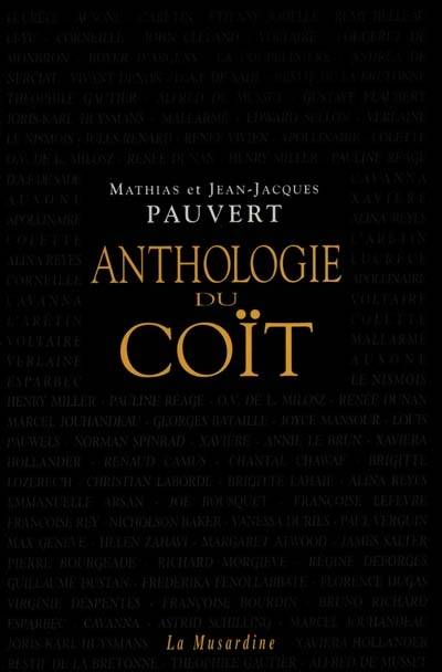 L'anthologie du coït | Jean-Jacques Pauvert, Mathias Pauvert