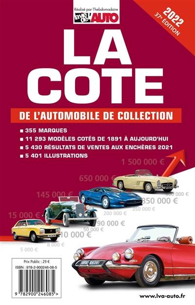 La cote de l'automobile de collection 2022 | La Vie de l'auto (periodique)