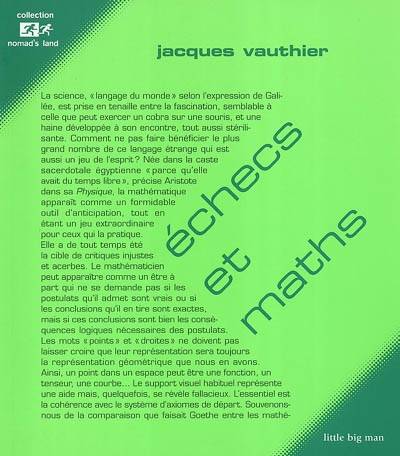 Echecs et maths | Jacques Vauthier