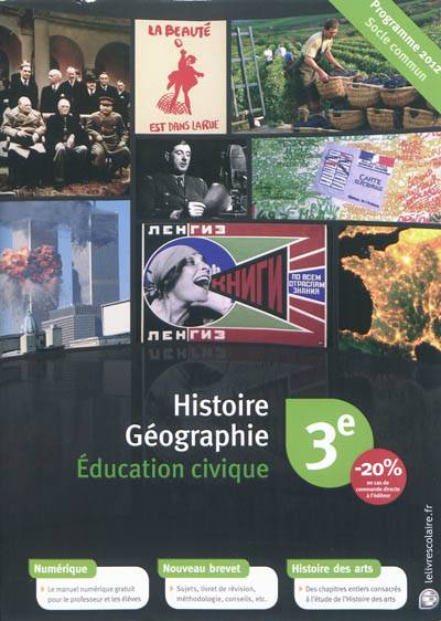 Histoire géographie, éducation civique : 3e : programme 2012 | Émilie Blanchard, Martin Veber, Anthony Lozac'h