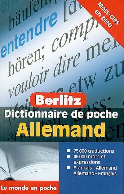 Dictionnaire de poche allemand : français-allemand, allemand-français | 