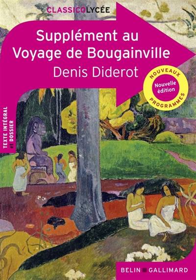 Supplément au voyage de Bougainville : nouveaux programmes | Denis Diderot, Julie Cuvillier