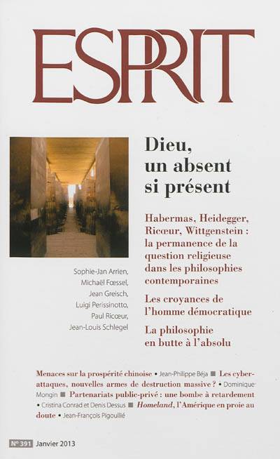 Esprit, n° 391. Dieu, un absent si présent | 