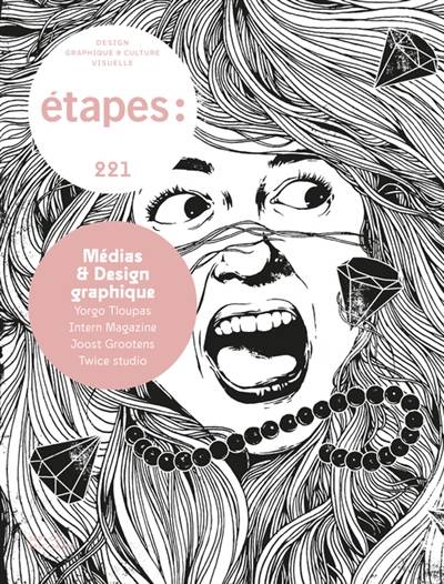 Etapes : design graphique & culture visuelle, n° 221. Médias & design graphique : quel rôle le design graphique peut-il jouer dans l'élaboration des médias de demain ? | 