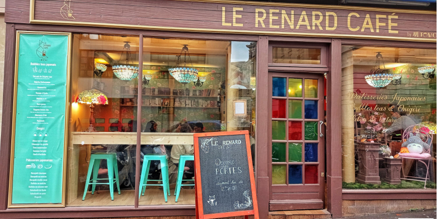 Le Renard café à Paris - façade