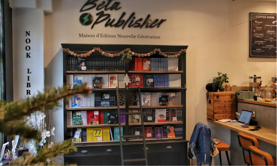Book Nook coffee-shop-littéraire à Paris 9 - intérieur